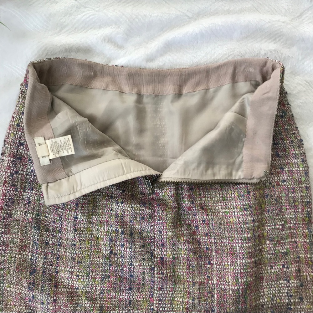 J Crew Multicolor Tweed Short Pencil Career Skirt - Picture 3 of 7